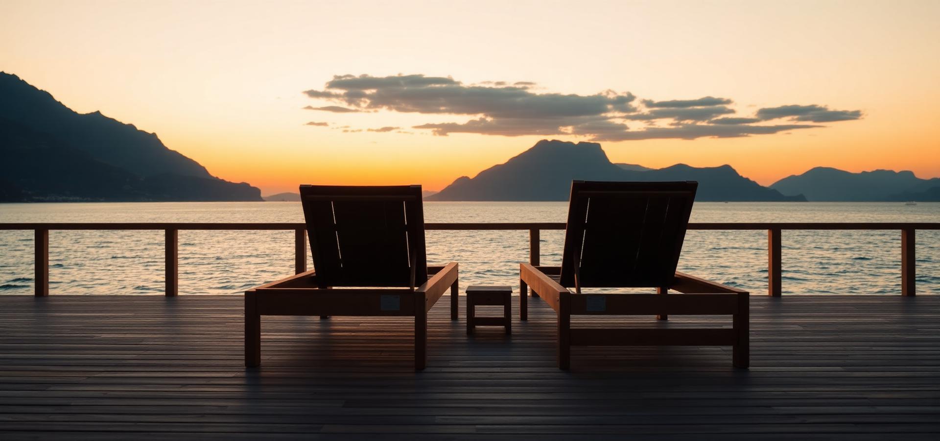 Coucher de soleil sur la mer — AZZALEY conciergerie